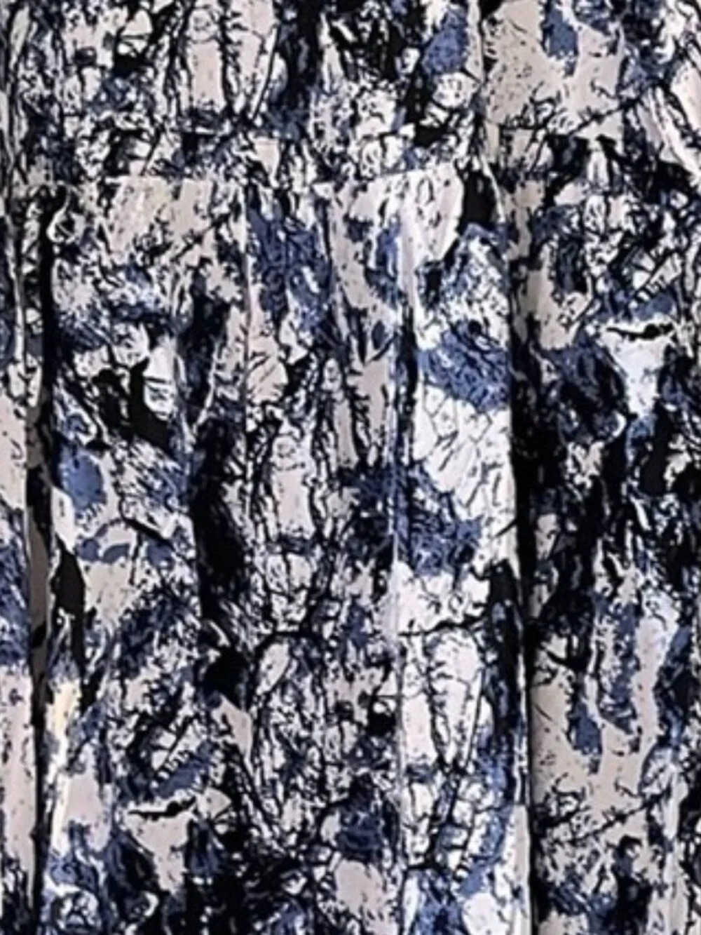 No Brand Boho, short sleeved midi white, navy, black dress. Size XXL. NWOT